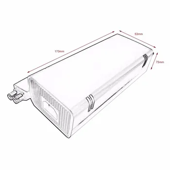 Nové AC 100-240V Adaptér Napájanie Nabíjačky EÚ Zapojte Kábel pre XBOX 360 Slim Ideálne Náhradné Nabíjačky S LED Indikátor