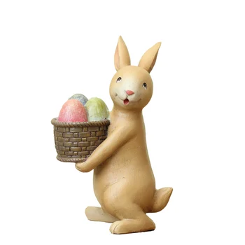 Roztomilý naughty králik holding vajcia domácnosti ozdoby, dekorácie tvorivé spálňa deti miestnosti oblasť pracovnej plochy dekorácie