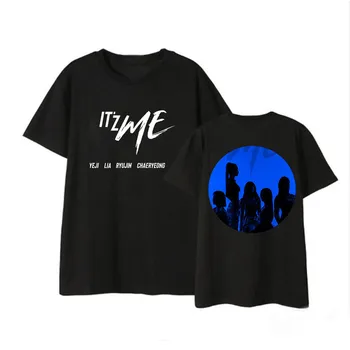 Nový kórejský Módne Kpop ITZY To'z MI Album Košele Hip Hop Streetwear Harajuku K-pop Oblečenie Žien, Krátky Rukáv Topy T-shirt