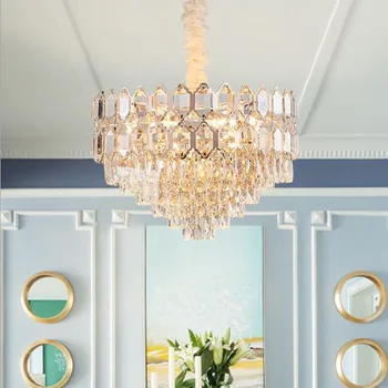 Moderné Luxusné Krištáľový Luster pre Luxusné lampa jedáleň, spálňa, Obývacia Izba svetlá Lobby Dekorácie LED Krištáľový Luster