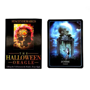 Halloween Oracle Tarot Karty Zdvíhacie Závoj medzi Svetmi Každú Noc