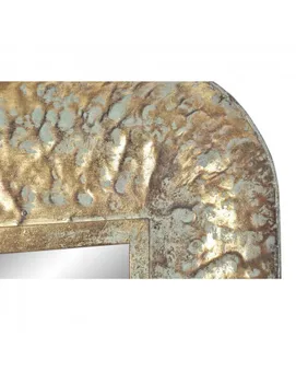 KOVOVÉ zrkadlo 77,4X8X77,4 Zlaté vo veku ES-156104