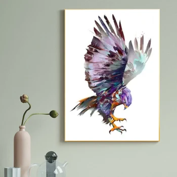 RELIABLI UMENIE Zvierat Obrázky Plátno Obrázky Lietajúci Vták Sokol Moderné Nástenné Art Plagáty A Výtlačkov Pre Domáce Dekorácie Č Rám