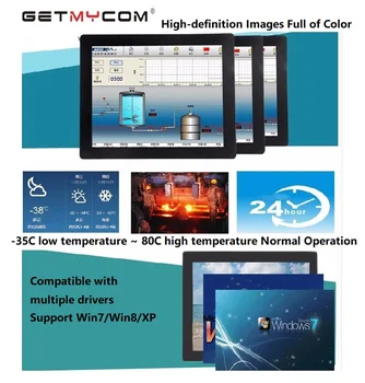 Getmycom vyrazili 21,5 palca Kondenzátor Dotykový Displej LCD Priemyselné riadiace kapacity Monitorovanie Priemyselné Displeja Vložené GetmC vyrazili 21,5