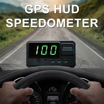Auto Digitálne GPS HUD Speeeter 3 palcový Head Up Display s prekročením rýchlosti MPH/KM/H Varovanie Alarm Čierna
