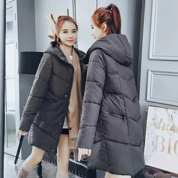 Horúce!Nová Zimná bunda ženy 2018 Módne Ženy kabát hoody zimný kabát štíhle ženy vetrovka teplé dámske bundy