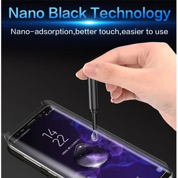 Nano Tech Plný Lepidlo UV screen Protector pre Galaxy Note 9-zakrivené UV tvrdeného skla, na celú obrazovku
