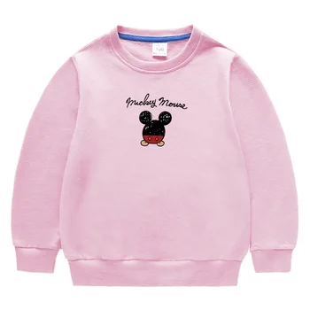 Disney Chlapci Dievčatá Pulóvre Topy Cartoon Mickey Tlač Deti Kapucňou Mikiny pre Deti, Oblečenie Detské Mikiny Svetre