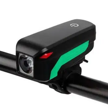 Nové Super Svetlé Požičovňa Svetlometu USB Nabíjateľné Vodotesný LED Svetlo na Bicykel Dotykom Prepnúť Svetlo S 5 Zvonenia Budíka Bell Horn