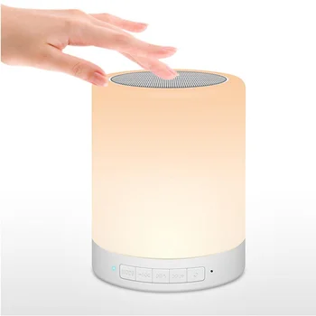 LED Farebné Smart Bluetooth Reproduktor Dotykový Nočné Svetlo Domov Nočná Atmosféra Svetlo Multi-function stolná Lampa Lampa Novinka