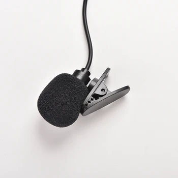 2 ks Prenosné Clip-on Klope Lavalier Mikrofón s 3,5 mm Mini Káblové Kondenzátora Mikrofónom Pre chytré telefóny, PC Notebook, Mikrofóny