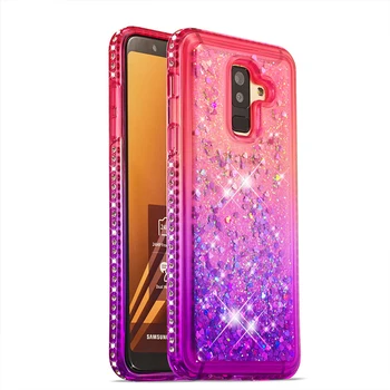 Diamantový Obal Pre Samsung Galaxy J3 Star J337 Amp Prime 3 S20 Ultra J7 2018 J327 M10 M20 Gradient Kvapaliny Prípadoch
