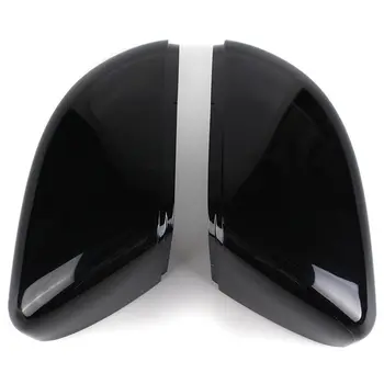 Lesklý Čierny Krídlo Dverí, Spätné Zrkadlo Pokrytie Pre Vw Touran Golf Mk6