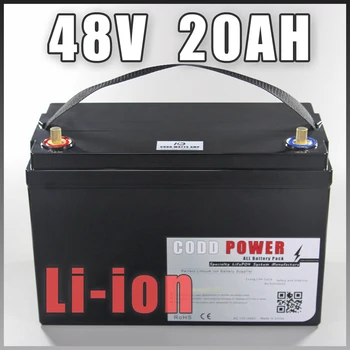 48V 20AH Batérie Vodotesné puzdro pre 48V 1000W 1200W Elektrický bicykel súpravy