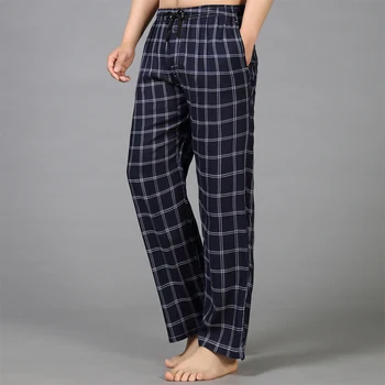 Leto, bavlna spánku dna mens jednoduché sleepwear nohavice pre mužov hot predaj bežné kockované nohavice mens domov nohavice