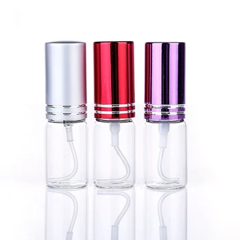 5ml Refilable Mini Pocket Parfum Sklenené Fľaše Transparentné Sklo Esenciálny Olej Parfum Fľašu S 10 Farba Spp Pre Výber
