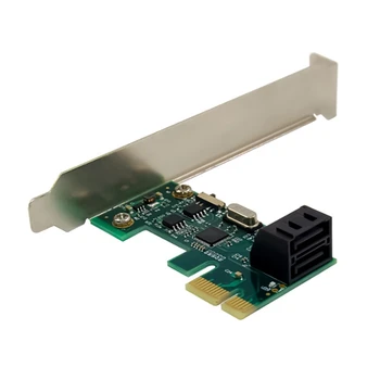 ASM1061 PCIE X1 SATA ⅲ 6Gbps Rozširujúca Karta Dual-Port SATA 3.0 Adaptér pre Notebook PC