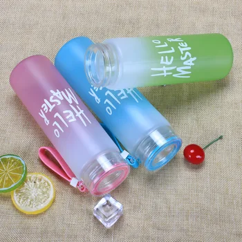 Nové Kreatívne Farebné Sklenené Fľaše Prenosné Ruke fľašu spp Jednoduché A Vynikajúce Vysokým teplotám sklenené Fľaše