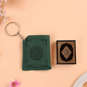 Mini Moslimských Ark Korán, Knihy Kľúč Reťazca Krúžok Taška Kabelku Skutočný Papier Môžete Prečítať Prívesok Charm Náboženských Kresťanských Štýl Príslušenstvo