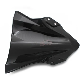 Čierny ABS Plastu Motocykel Čelné sklo veterný štítok Nastaviteľné čelné Sklo Chránič Kryt Pre Kawasaki Ninja 250/400 2013-18