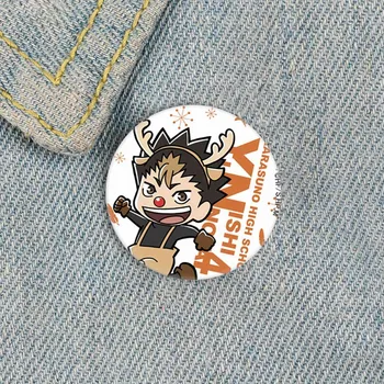 Nové Anime Haikyuu!! Brošňa Pin Cosplay Odznak Príslušenstvo pre Oblečenie Batoh Dekorácie, Darčeky