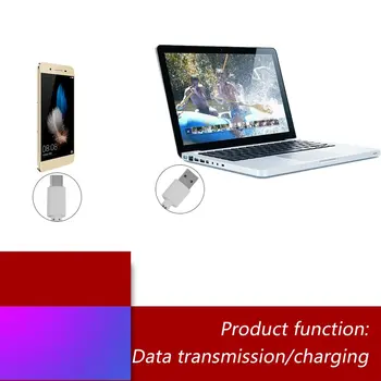 Biele Svetlo Hmotnosti Max 2,1 A výstup V8 Micro USB 2.0 Ploché Rezance Dátový Kábel Nabíjačky Pre mobilné Telefóny Android