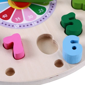 Drevené Predškolského Dieťa Montessori Hračky Digitálne Hodiny Počítať Geometrického Tvaru Výučby Hračky Raného Vzdelávania Učebné Pomôcky, Hračky Matematika