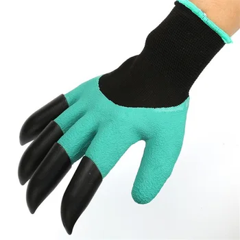 Záhradné rukavice S Pazúry 4 ABS Plast Záhrada Genie Gumové Rukavice Rýchle Jednoduché Kopať a zariadenia Na Kopanie Výsadbu