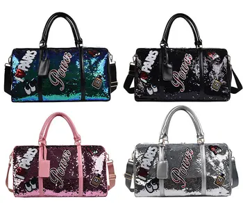 2020 žien sequined luxusné kabelky multi funkčné cestovná taška jediný ramenný cvičenie, fitness odkladacia taška