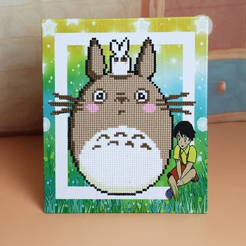 Diamond Maľovanie Nastaviť Pre Deti Totoro 5D Diamond Maľovanie na Plné Kolo Výšivky Zvierat Mozaiky Cross Stitch Auta Fotky Rám