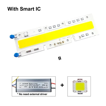 LED Lamp 30W 50W 70W 100W KLASU Svetelný Zdroj AC 110V 220V Smart IC Chip pre DIY Svetlo Flood Light Pozornosti Vonkajšie Osvetlenie JQ
