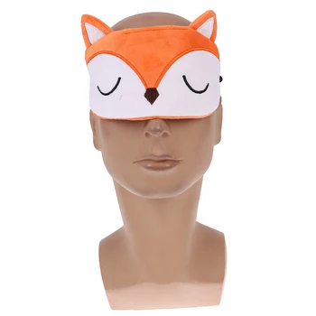 Roztomilý Cestovné Oko Patch Mäkké zaviazanými očami Fox 3D Spánku Maska Unisex Prírodné Spanie Očná Maska Eyeshade Kryt Oko Patch