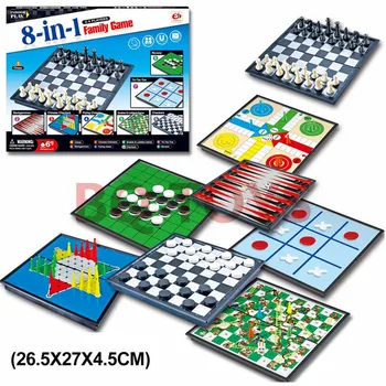 ANGLICKÝ ŠACH HRA Veľkej Šachovnici Hračka 12 V 1 Magnetické Skladacie Hry Šach Zmes Package Hračky a Záľuby Puzzle