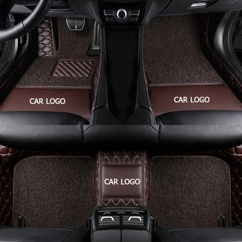 FUZHKAQI Vlastné auto podlahové rohože pre Cadillac Escalade SRX CTS ATS CT6 XT5 CT6 ATSL XTS SLS auto príslušenstvo nohy podložky styling