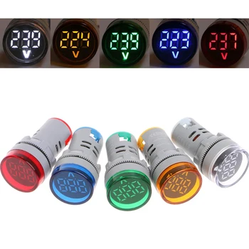 Univerzálny 12V LED Digitálny Displej Rozchod Voltové Napätie Meter Indikátor Signálu Lampa Voltmeter Svetlá Tester Combo Merací Rozsah