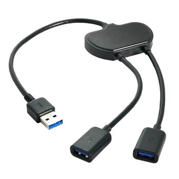 Vysoká Rýchlosť 2 Port USB 3.0 Octopus Hub Extender USB Hub pre PC, Notebook Octopus Splitter