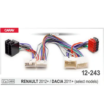 CARAV 12-243 ISO Rádio Adaptér pre RENAULT pre DACIA 2011+ (vybrané modely) Zapojenie Vedenia Konektor Viesť Loom Kábel Zapojte