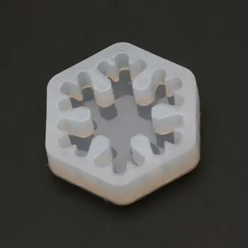 3D Snowflake Silikónové Formy Epoxidová Živica na Odlievanie Šperkov DIY Plavidlá, Šperky, Nástroje