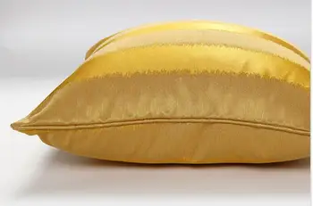 Retro Európskej zlaté žlté pruhované vytlačené vankúš obliečka na vankúš sofa bedrových vankúš na opierku