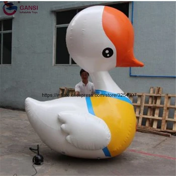 Nové obchodné nafukovacie podpora kačica,3 m výška nafukovací bazén kačica na prehliadku