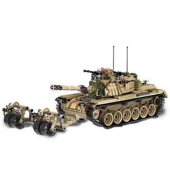 Vojenské Série Special forces M60 Hlavný Bojový Tank obrnené sily Údaje DIY Model Stavebné kamene, Tehly, Hračky, Darčeky