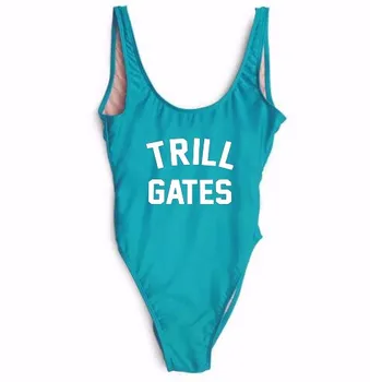 TRILL BRÁNY vyhovuje plavky backless sexy plavky jednodielne plavky ženy plaviek kombinézu Jumpsuit