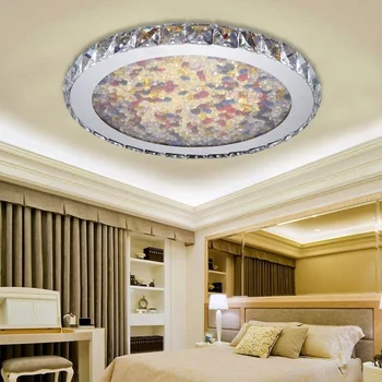 Kolo crystal LED Stropné svetlá obývacia izba, spálňa štúdia lampa tenké a bright crystal Stropné svetlá AC110-240VLighting zariadenie
