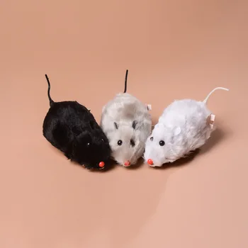 Nové Malé Myši Plyšové Hračky Vŕzgať Hluku Potkan Zábavný Darček Pes, Pet Farba Náhodný