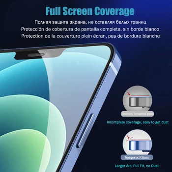 Predné a Zadné Úplné Pokrytie Tvrdeného Skla Pre iPhone 12 11 Pro Max mini Screen Protector XR X XS Max 8 7 6 6 Plus SE 2020 Sklo