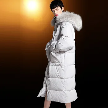 Plus Veľkosť Zimný Kabát Žena Žien Nadol Bunda 2020 kórejský Módne Kačica Nadol Bunda Žena Kožušinovou Kapucňou Paka Hiver 382030