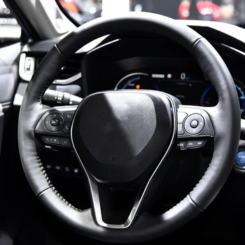 Pre Toyota Rav4 Rav 4 2019 2020 Uhlíkové Vlákna Auto Volantu, Ochranný Kryt, Trim, Nálepky, Interiérové Doplnky Styling