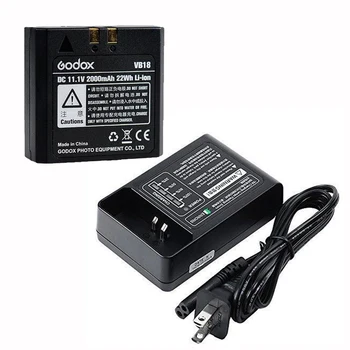 Godox Pôvodné VB18 2000MAH Náhradné Nabíjacie Li-ion Batérie VC-18 Nabíjačka pre Bleskové Svetlo V850 V850II V860C/N V860II-C/N/S/O/F