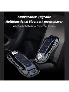 Bluetooth 5.0 Stereo MP3 Prehrávač, Bezdrôtová Handsfree Súprava do Auta podporu Siri Typ-C PD Rýchlo Nabíjačka Auto FM Vysielač