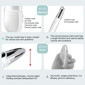 Oko Masér Iónové Eye Lift Anti Aging Stroj Face Lift Skin Tightening Očné Tašky Odstraňovač Galvanic Spa Masážne Zariadenie Pre Tvár